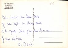 CPM Lourdes L'Apparition 