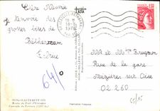 CPM Cauterets Route du Pont d'Espgane Cascade du Cerisey 