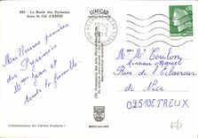 CPM La Route des Pyrenees dans le Col d'Aspin 