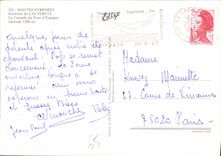 CPM Environs de Cauterets La Cascade du Pont d'Espagne 