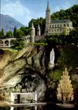 CPM Lourdes La Grotte et la Basilique 