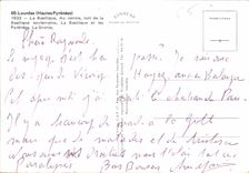 CPM Lourdes Hautes Pyrenees La Basilique Au Aentre toit de la Basilique souteraine 