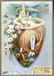 CPM Lourdes La Basilique ey l'Apparition 