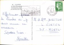 CPM Lourdes La Grotte Miraculeuse 