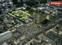 CPM Lisieux Calvados Vue generale aerienne du centre ville 