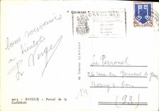 CPM Lisieux Portail de la Cathedrale 