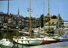 CPM Normandie France Honfleur La Lieutenance et le Bassin 