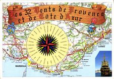 CPM Les 32 Vents de Provence et de Cote d'Azur 