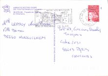 CPM Abbaye Notre Dame De Fontgombault Indre Facade de l'eglise et Hotellerie