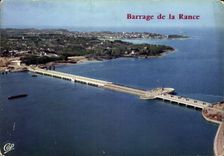 CPM Le barrage de la Rance La cote vers Dinard 