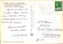 CPM Theoule Cote d'Azur French Riviera Les rochers rouges La Grotte de Gardanne