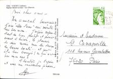 CPM Vichy Allier Eglise Saint Louis Le Chevet 