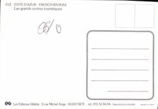 CPM Cote d'Azur French Riviera Les grands centres touristiques