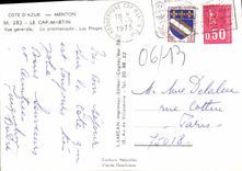 CPM Cote d'Azur Menton Le Cap Martin Vue generale La Promenade Les Plages 