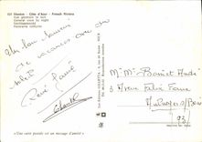 CPM Menton Cote d'Azur French Riviera Vue generale la nuit 