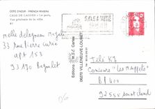 CPM Cote d'Azur French Riviera Cros de Cagnes Le port Vue generale de la Ville 