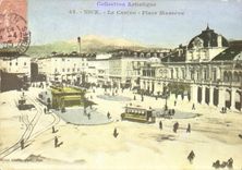 REPRO Nice au Temps Passe La Place Massena en 1905 