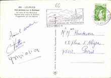 CPM Lourdes Vue aerienne sur la Basilique 