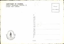CPM Sanctuaire De Lourdes L'Eglise Souterraine Saint Pie X L'Autel Pax Christi 
