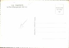 CPM Cauterets Le Pont d'Espagne 