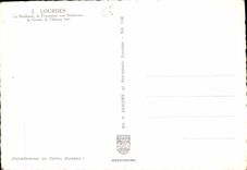 CPM Lourdes La Basilique la Procession aux flambeaux la Grotte le Chateau fort 