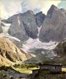 CPM Refuge des Grandes Oulettes de Gaube du Club Alpin Francais Glacier des Oulettes 