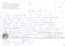 CPM Lourdes La Vierge de la Grotte Miraculeuse 