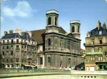 CPM Couleurs et Lumiere de France Besancon Doubs Le nouveau Pont Battant et l'Eglise Sainte Madelein