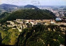 CPM Besancon Doubs Vue aerienne La Citadelle 