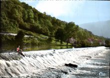 CPM Clerval Doubs Le Barrage sur le Doubs 