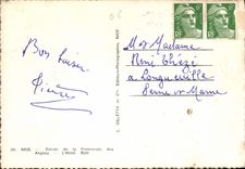 CPM Nice Entree de la Promenade des Angalais L'Hotel Ruhl 