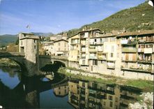 CPM Sospel Alpes Maritimes Le Pont Vieux et la Tour de Peage 