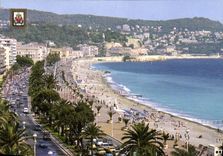 CPM Nice Promenade des Anglais et Quai des Etats Unis 