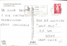 CPM Cannes Alpes Maritimes La Croisette le soir 