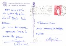 CPM Juan les Pins Alpes Maritimes Souvenir de Juan Les Pins 