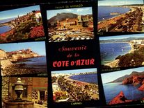 CPM Souvenir de la Cote d'Azur 