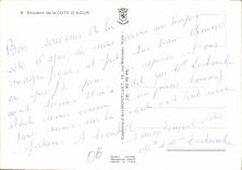 CPM Souvenir de la Cote d'Azur 