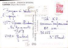 CPM Cote d'Azur French Riviera Cannes Alpes Maritimes 
