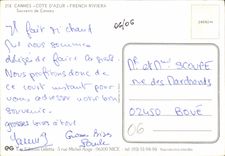 CPM Cannes Cote d'Azur French Riviera Souvenir de Cannes 
