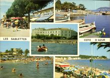 CPM Lumiere et Beaute de la Cote d'Azur Souvenir des Sablettes 