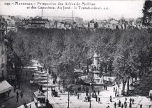 CPM Marseille Perspective des Allees de Meilhan et des Capucines 