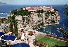 CPM Reflets de la Cote d'Azur Le Rocher de Monaco vu du Jardin Exotique 