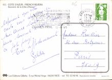 CPM Cote d'Azur French Riviera Souvenir de la Cote d'Azur 