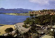 CPM Cannes Une partie des Jardins le Suquet le Port dans le fond l'Esterel 