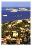 CPM Marseille Le Roucas Blanc le chateau d'If et l'ille du Frioul 