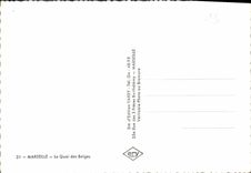 CPM Marseille Le Quai des Belges 