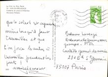 CPM Aix en Provence Fontaine et place d'Albertas 