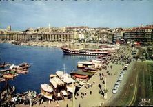 CPM Marseille Le Quai des Belges et le Vieux Port 
