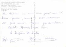 CPM Arcachon Gironde le Bassin avec Pereire plus loin le Moulleau et au fond a gauche la dune du Pil