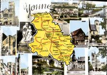 CPM Yonne sous Prefectures Sens Avallon Patrie du Marechal Vauban ne a St Leger en 1633 Region renom